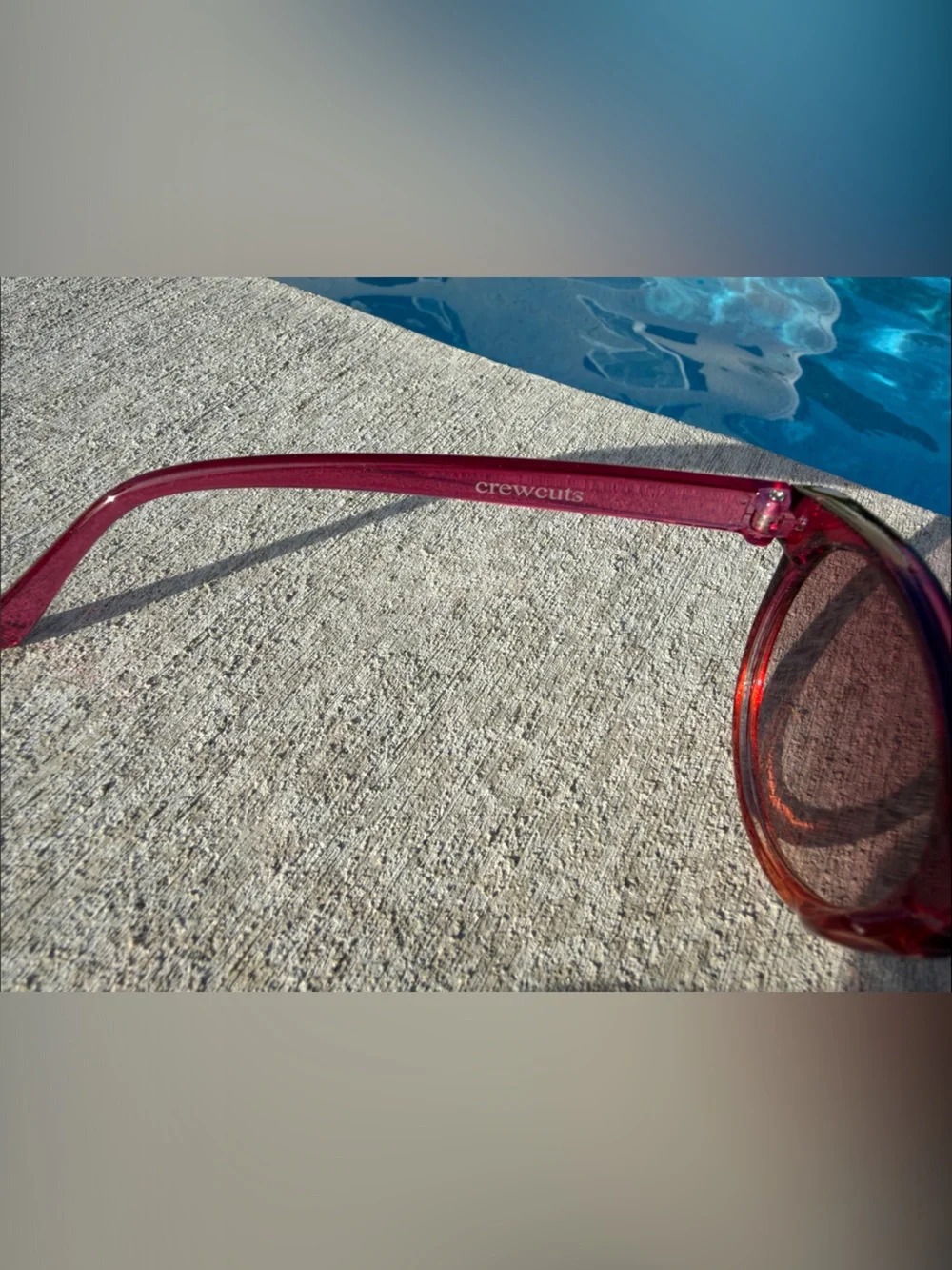 Crewcuts Kids Round Sunglasses in Pink-to-Orange Gradient